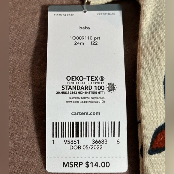 NWT! Animal Print Carter’s Bodysuit - Picture 5 of 5